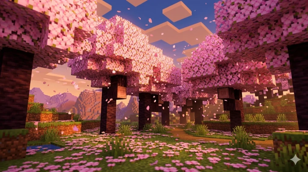 Find the Cherry Grove Biome