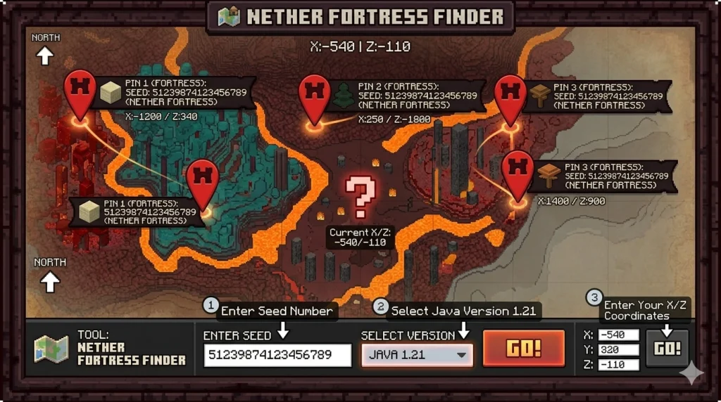 Nether Fortress Finder