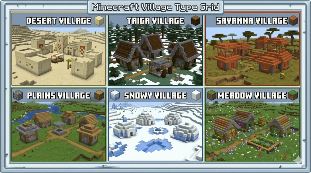 Village Type in Minecraft